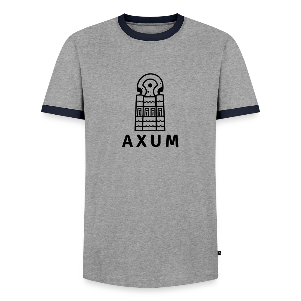 Men's Ringer Shirt - grey/navy 