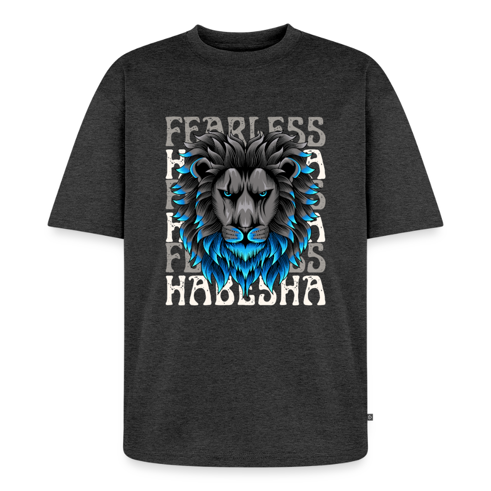 Unisex Premium Oversized Organic T-Shirt - heather anthracite
