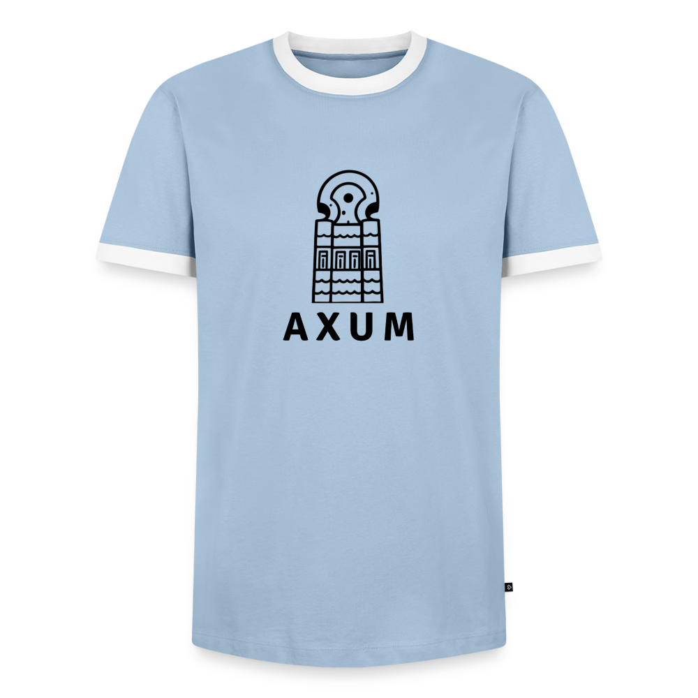 Men's Ringer Shirt - light blue/white 