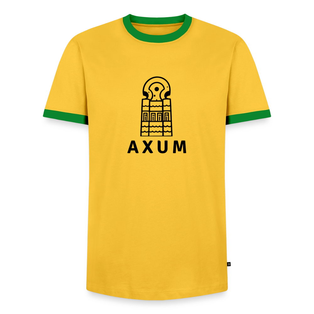 Men's Ringer Shirt - yellow/green 