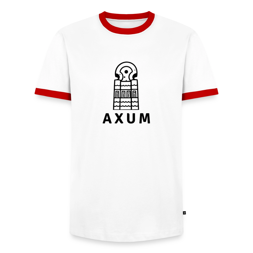 Men's Ringer Shirt - white/red 