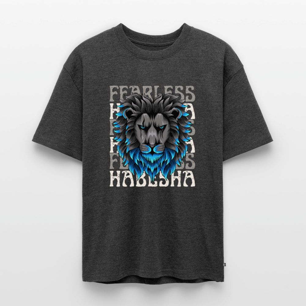 Unisex Premium Oversized Organic T-Shirt - heather anthracite