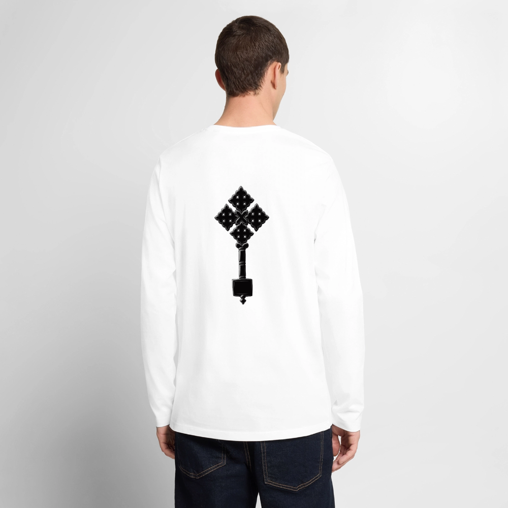 Men's Premium Organic Long Sleeve Shirt - white