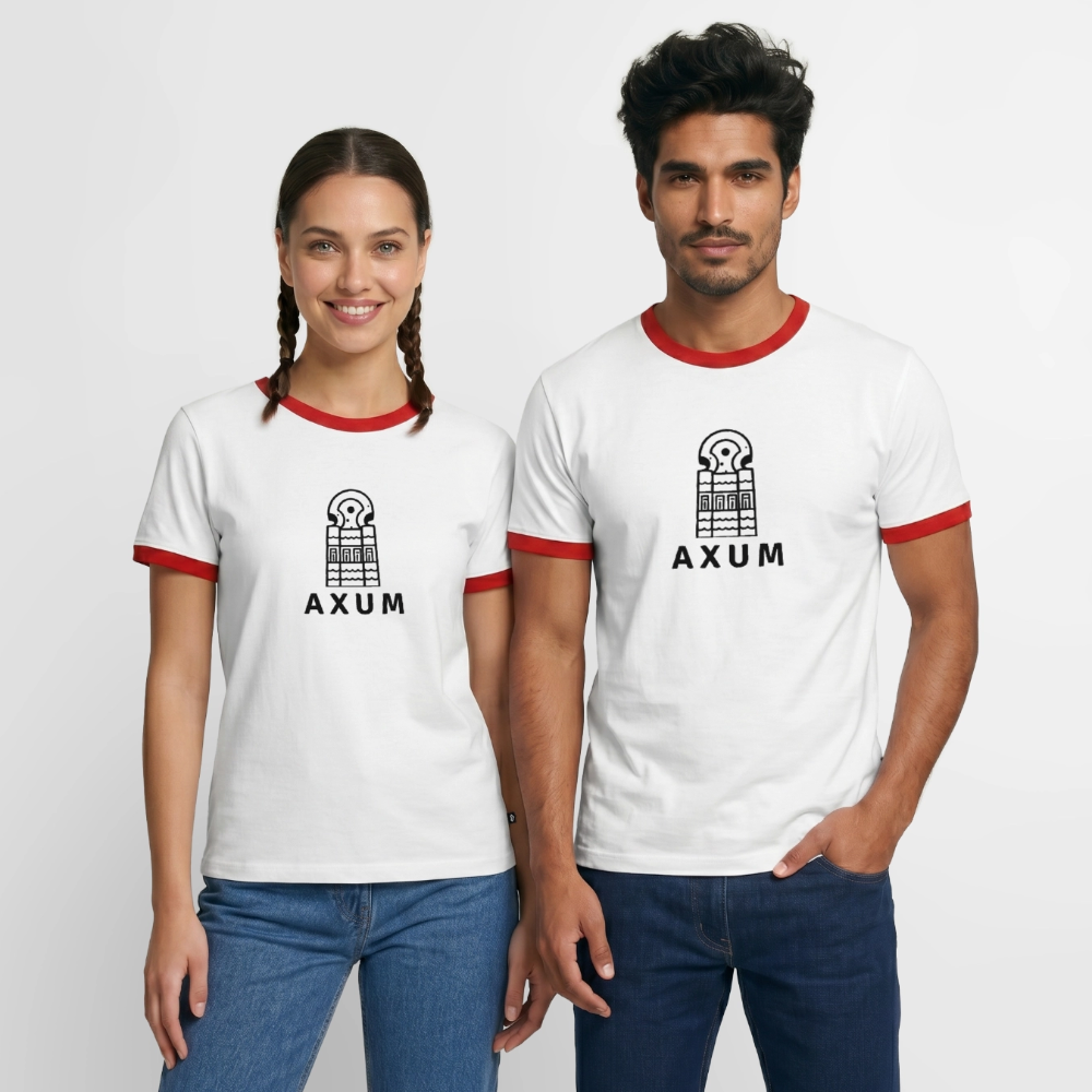 Men's Ringer Shirt - white/red 