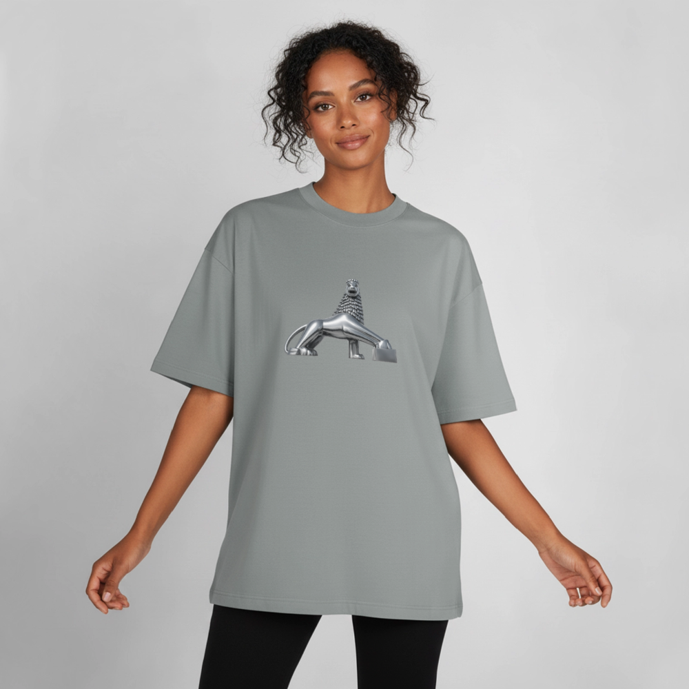 Boxy Heavyweight Unisex Organic T-Shirt by Stanley/Stella - misty grey