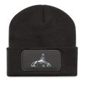 Recycled Patch Beanie - dark grey